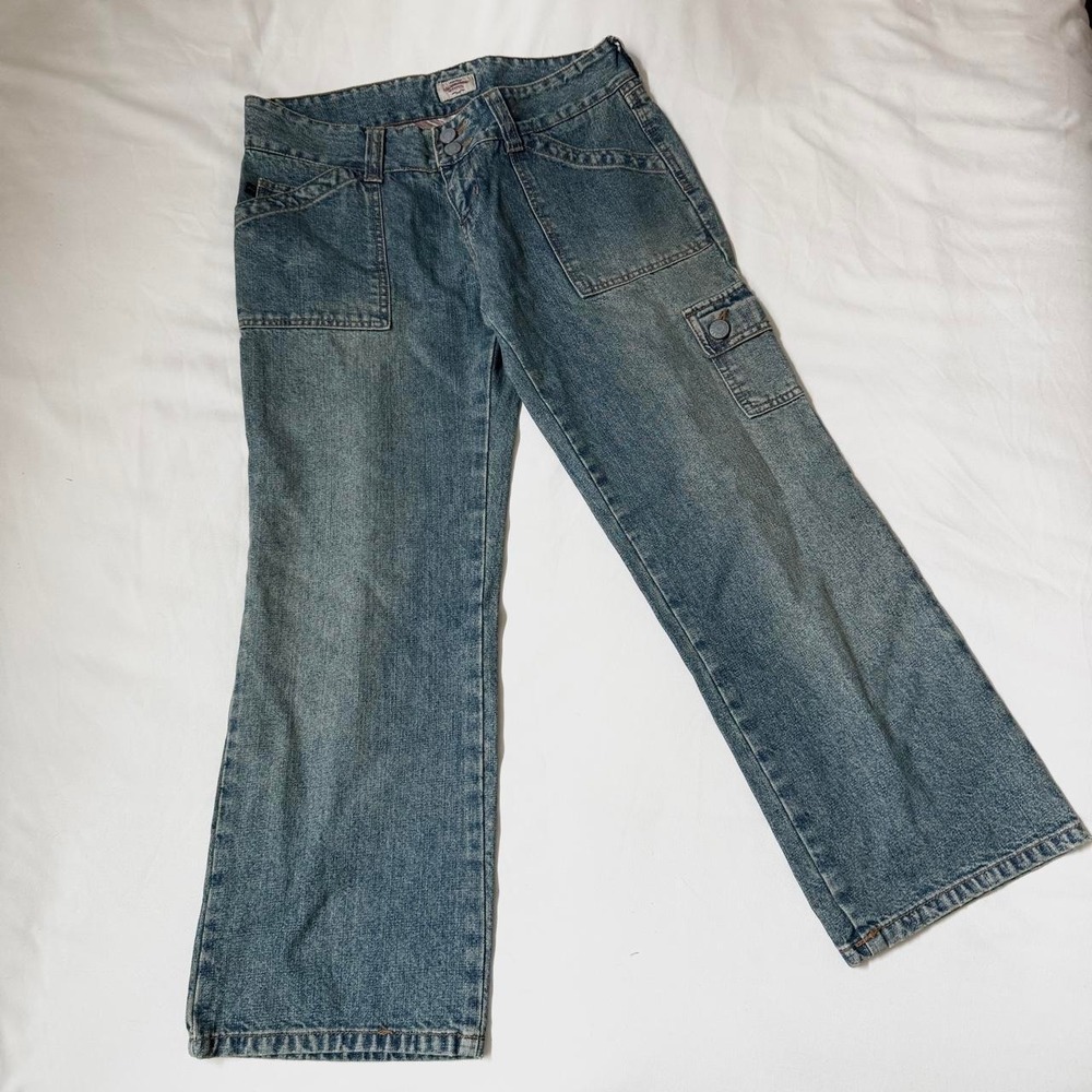 Cargo Capri Jeans  Y2K Abercrombie & Fitch low rise cargo capri jeans size 0